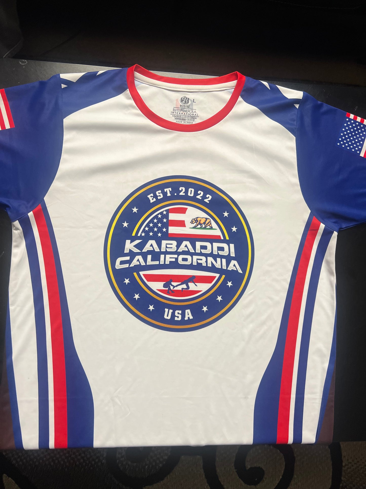 Kabaddi California – White Edition Tee (Restocked)